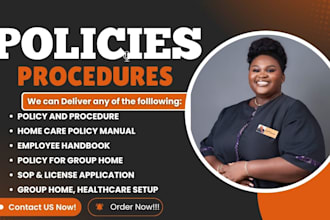 write detailed policy and procedures manual for home care ndis employee handbook