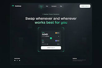 build crypto exchange website, nft minting and token platform
