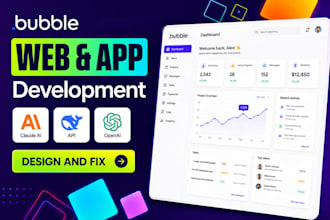 build bubble app developer saas bubble io webapp design bubble website developer