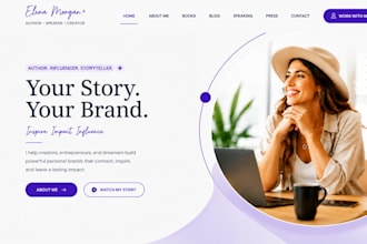 build squarespace personal brand website influencer brand author brand website