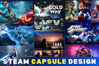 do game ui design steam capsule artwork steam capsule cover art steam game art