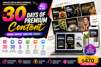 design premium social media branding