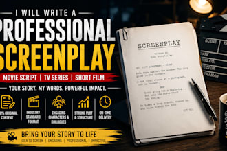 craft engaging screenplays, movie scripts, and TV scripts