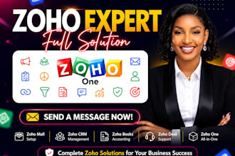 setup zoho crm, zoho one, books, people, creator, analytics, desk, flow, mail