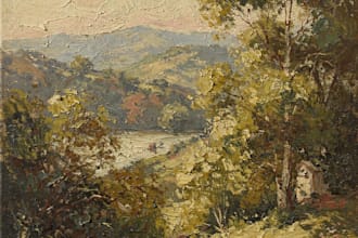 paint a real oil painting on canvas