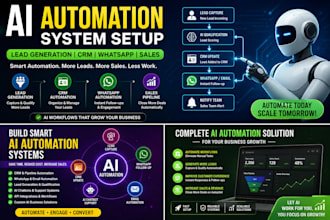 build ai automation systems for leads sales and support