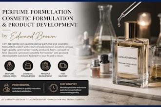 formulate custom perfume, skincare, and cosmetic products for brand development
