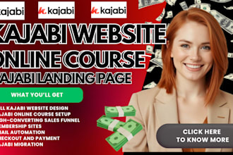 design kajabi website, kajabi online course, landing page sales funnel expert