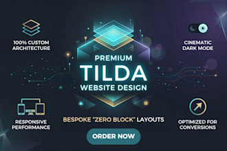 design tilda website landing page with custom zero block ionos website elementor