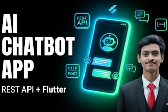 build flutter ai chatbot app with API integration