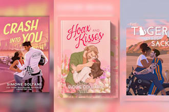 design romance book cover illustration, book cover design ebook cover amazon kdp