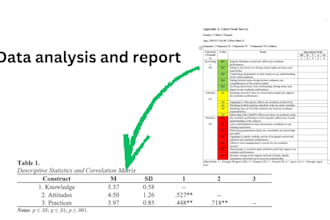 do data analysis using excel, spss, stata and research report