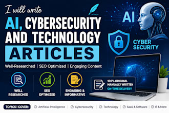 write ai, cybersecurity and technology articles