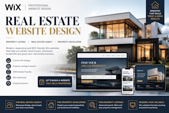 wix real estate website, wix website for realtor, property listing website wix,