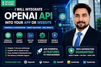 integrate openai API into your app or website