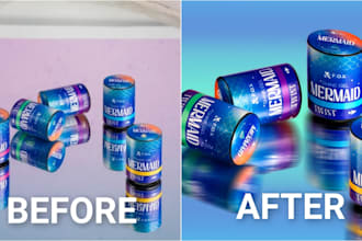do creative product retouching for cosmetics and ads