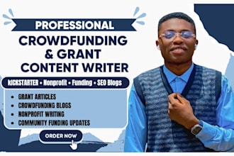 write crowdfunding grant nonprofit kickstarter community funding blog articles