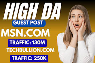 do guest post on techbullion and msn,com