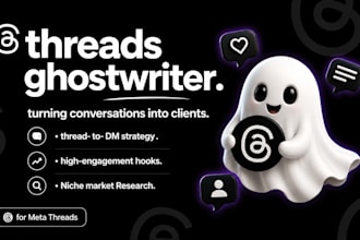 be your linkedin and threads ghostwriter for sales