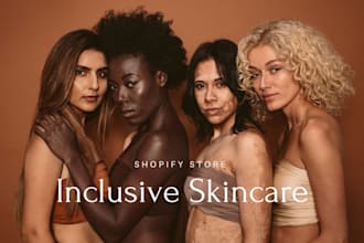 design skincare website beauty store