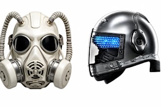 sculpt 3d helmet cosplay armor 3d steampunk domino mask 3d printable model mask