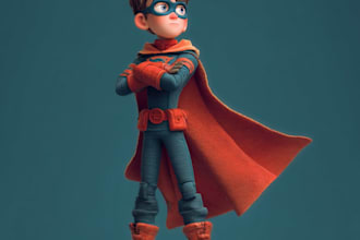 superhero character for comics