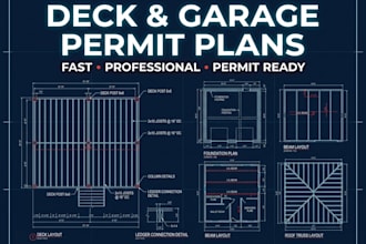 design deck and garage permit plans for canada homeowners