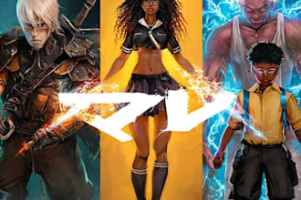 draw manga comic pages and anime character art