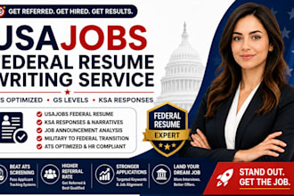 write usajobs federal resume for gs levels, ksa and ats optimization