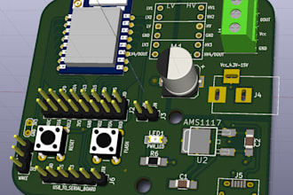 design high speed pcb, schematic and gerber files, manufacturing files in kicad