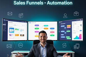 setup gohighlevel landing page funnels and workflows