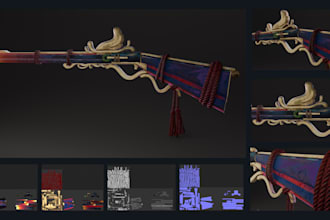 model arcane style game ready assets