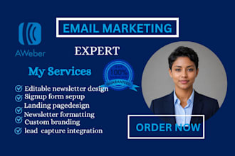 design editable aweber newsletter aweber signup form aweber landing page