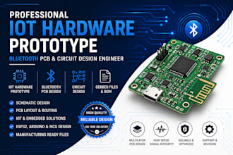 professional iot hardware prototype, bluetooth pcb and circuit design engineer