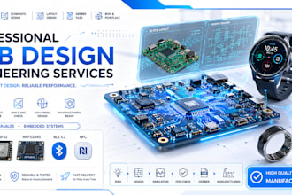 professional pcb designer redesign optimization for iot stm32 esp32 wearable pcb