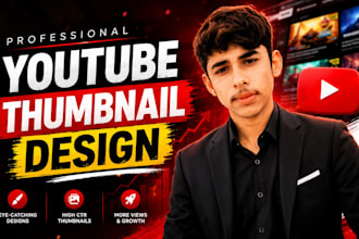 design high quality youtube thumbnails