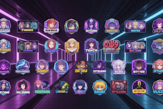 create custom twitch sub badges, twitch sub emotes, bit badges