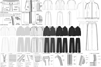 create factory ready fashion tech packs and technical flats