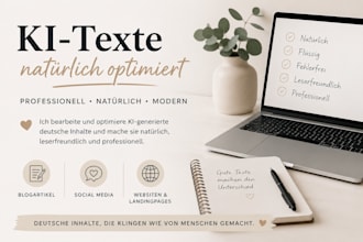 ich überarbeite ki generierte deutsche inhalte