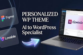 convert figma to wordpress or lovable ai to elementor pro