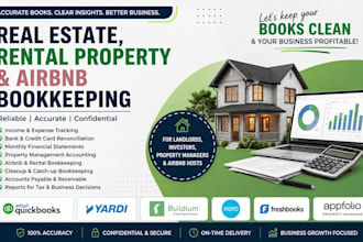 do real estate rental property airbnb bookkeeping in quickbooks yardi buildium