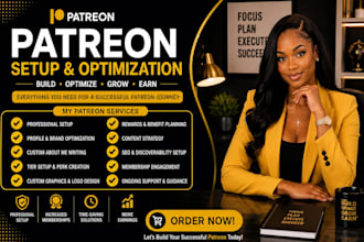 professional patreon page setup and optimization