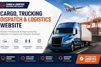 cargo website, trucking dispatch, moving company, freight, logistics website