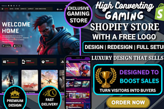 design arcade gaming shopify store gaming accessories store video game website