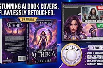create ai book covers for fantasy, sci fi, and horror novels
