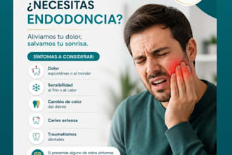 design modern dental clinic social media posts and flyers
