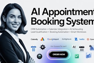 build ai appointment booking system gohighlevel n8n CRM calendar automation