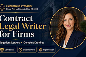 be your freelance legal writer for memos, motions, and briefs