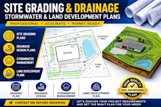 design site grading, drainage, stormwater land development plans