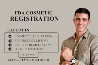 do fda cosmetic registration mocra compliance and US agent